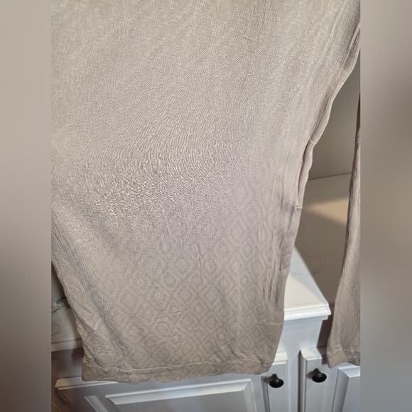 Anthropologie Mustard Seed NWT Wide Leg Pants Smocked Waist Neutral Boho Flowy - Picture 7 of 13